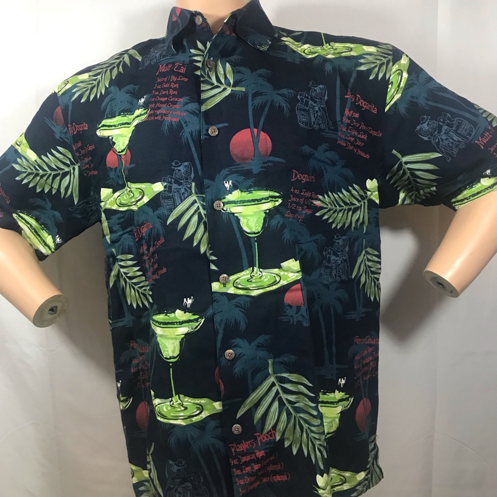 Big Dogs Hawaiian Shirt Tiki Medium Cocktail
